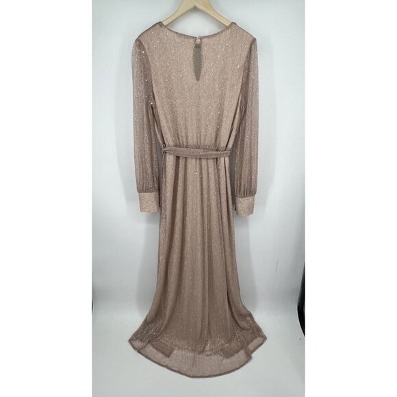 NEW Baltic Born Abigail Sparkle Gown in Champagne Size XL Maxi Formal - Picture 7 of 8